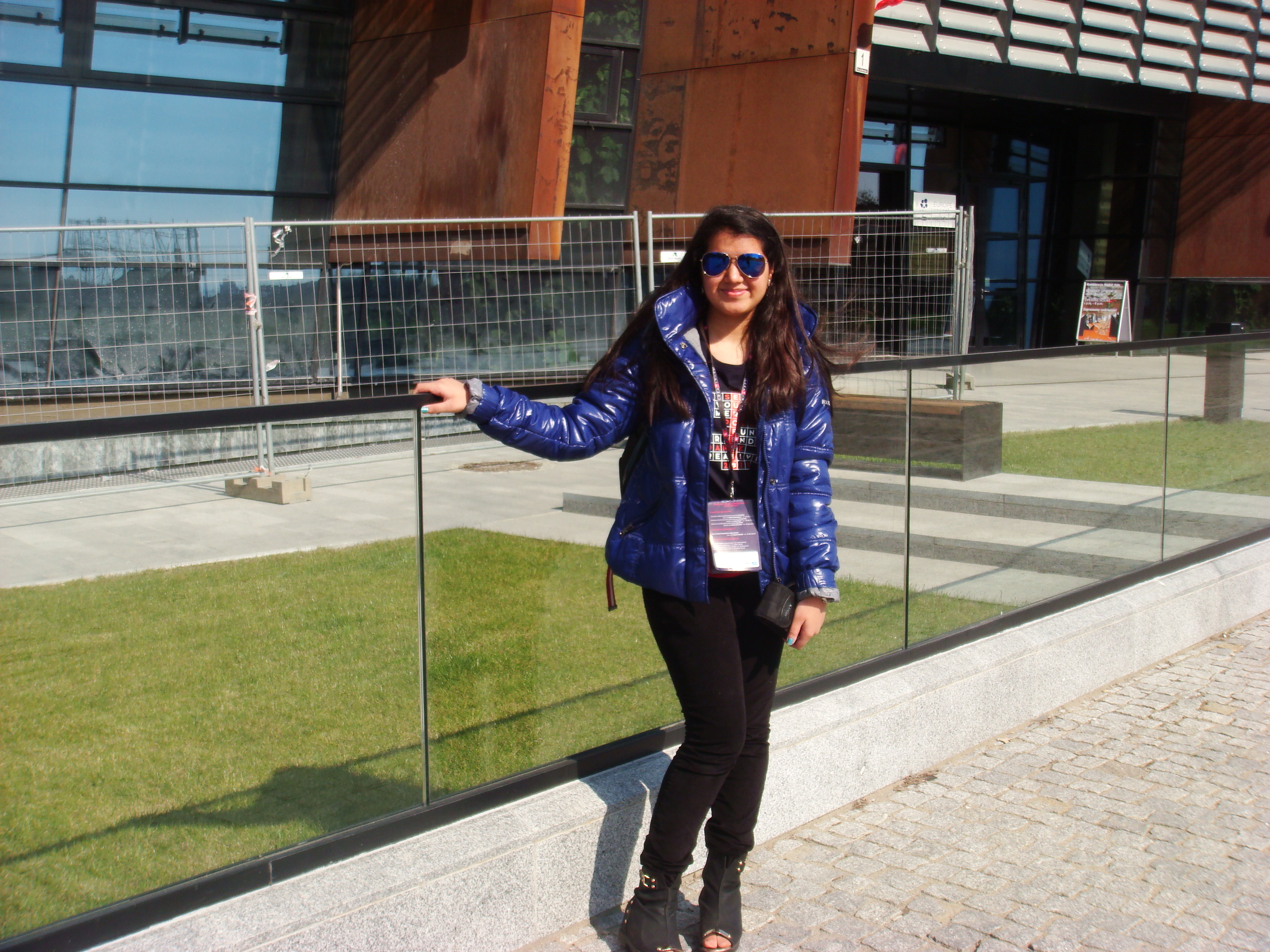 Ananya Grover outside the Odyssey competition in Poland.