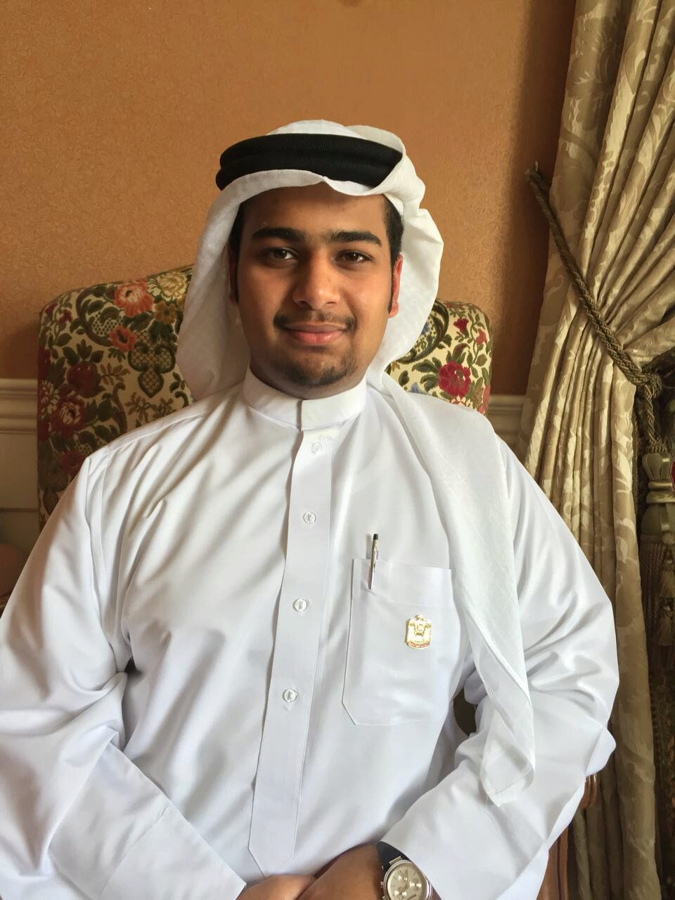 Saqer Al Nuaimi, 16, plans to study politics, philosophy and economics at the University Of Pennsylvania. 