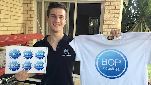 Even with the growth of his business BOP Industries, Scott Millar anticipates going to college.