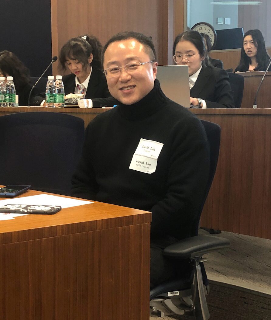 Business teacher David Lin, advisor to Pegasus and YKPS Unicorn, believes Chinese students need to embrace financial literacy.