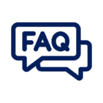 Speech bubbles with "FAQ" text, symbolizing frequently asked questions or a help section.