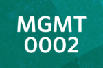 Text "MGMT 0002" on a blue-green textured background.